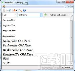 FaceList,FaceList下载,字库管理工具