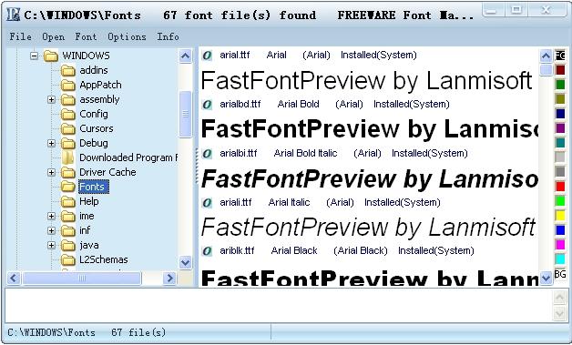 FastFontPreview,字体预览,快速字体预览